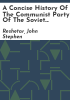 A_concise_history_of_the_Communist_Party_of_the_Soviet_Union