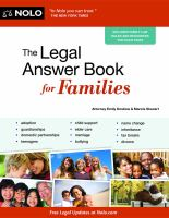 The_legal_answer_book_for_families